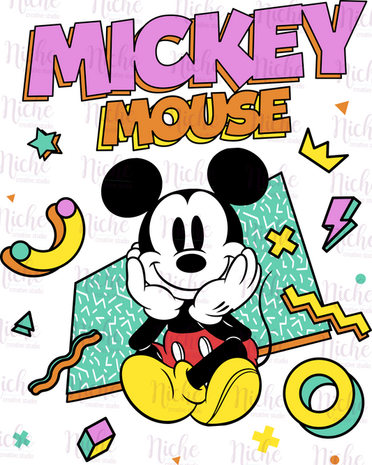 -DIS1665 80's Mouse Decal