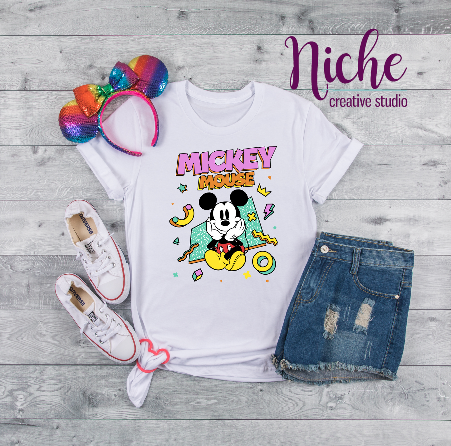 -DIS1665 80's Mouse Decal