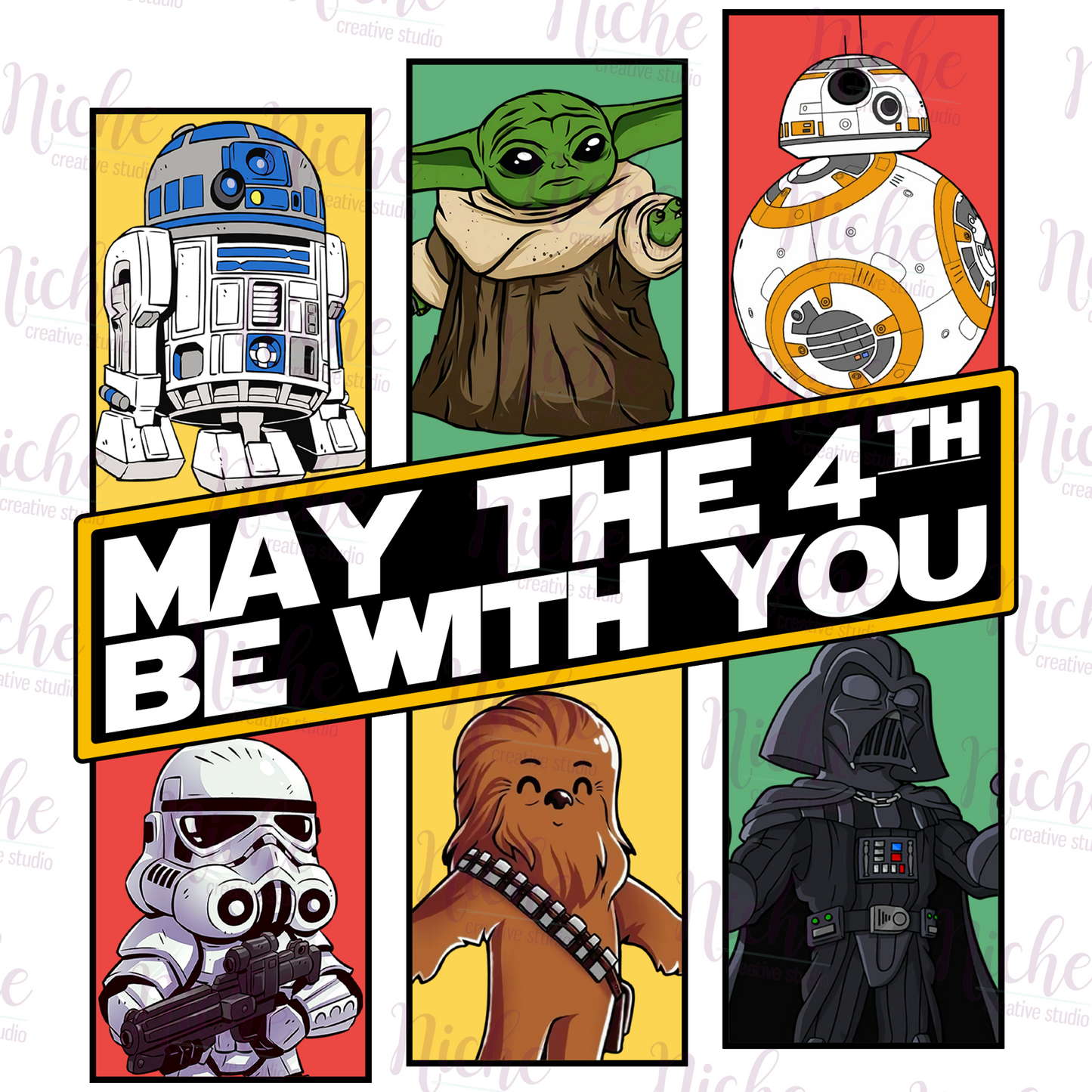 -DIS1692 Star Wars Comic Characters Decal