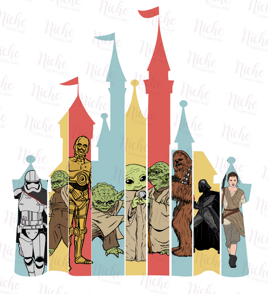 -DIS1972 Star Wars Castle Decal
