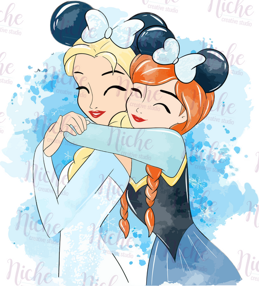 -DIS385 Anna and Else Decal
