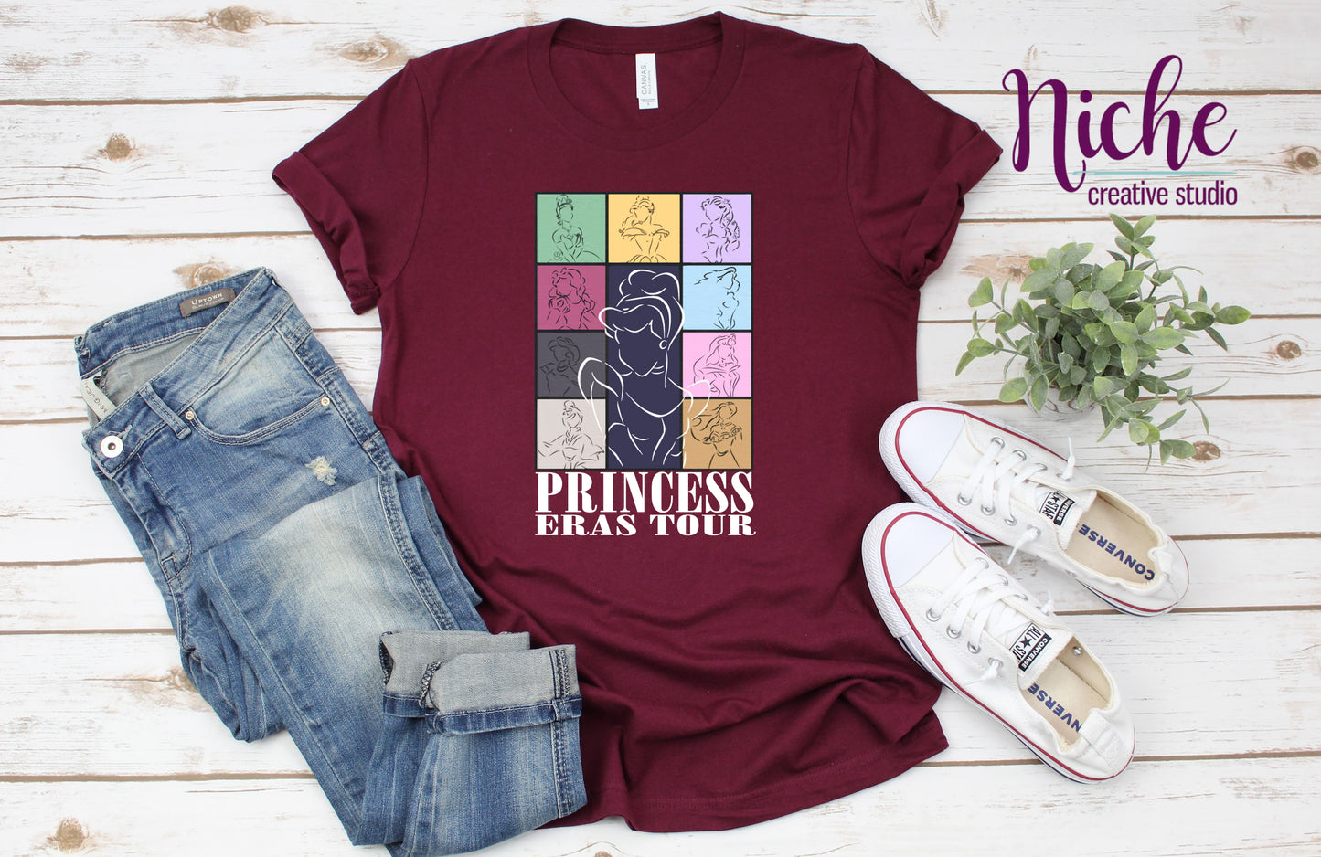 -DIS5047 Princess Squares Decal