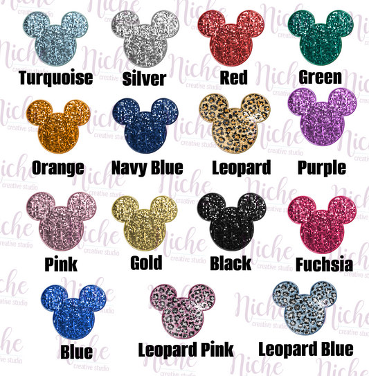 -DIS6046 Mouse Ears Glitter Decal