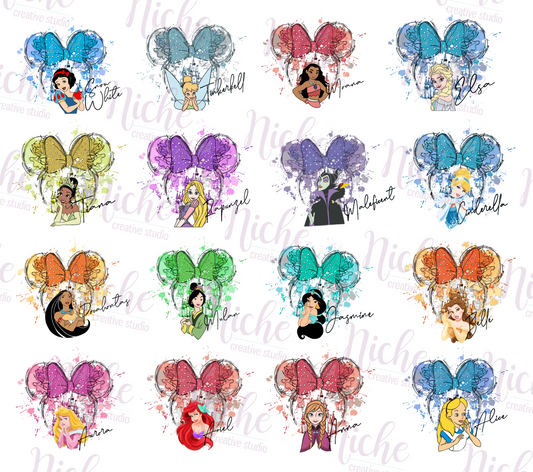 -DIS8226 Mouse Ears Princess Decal