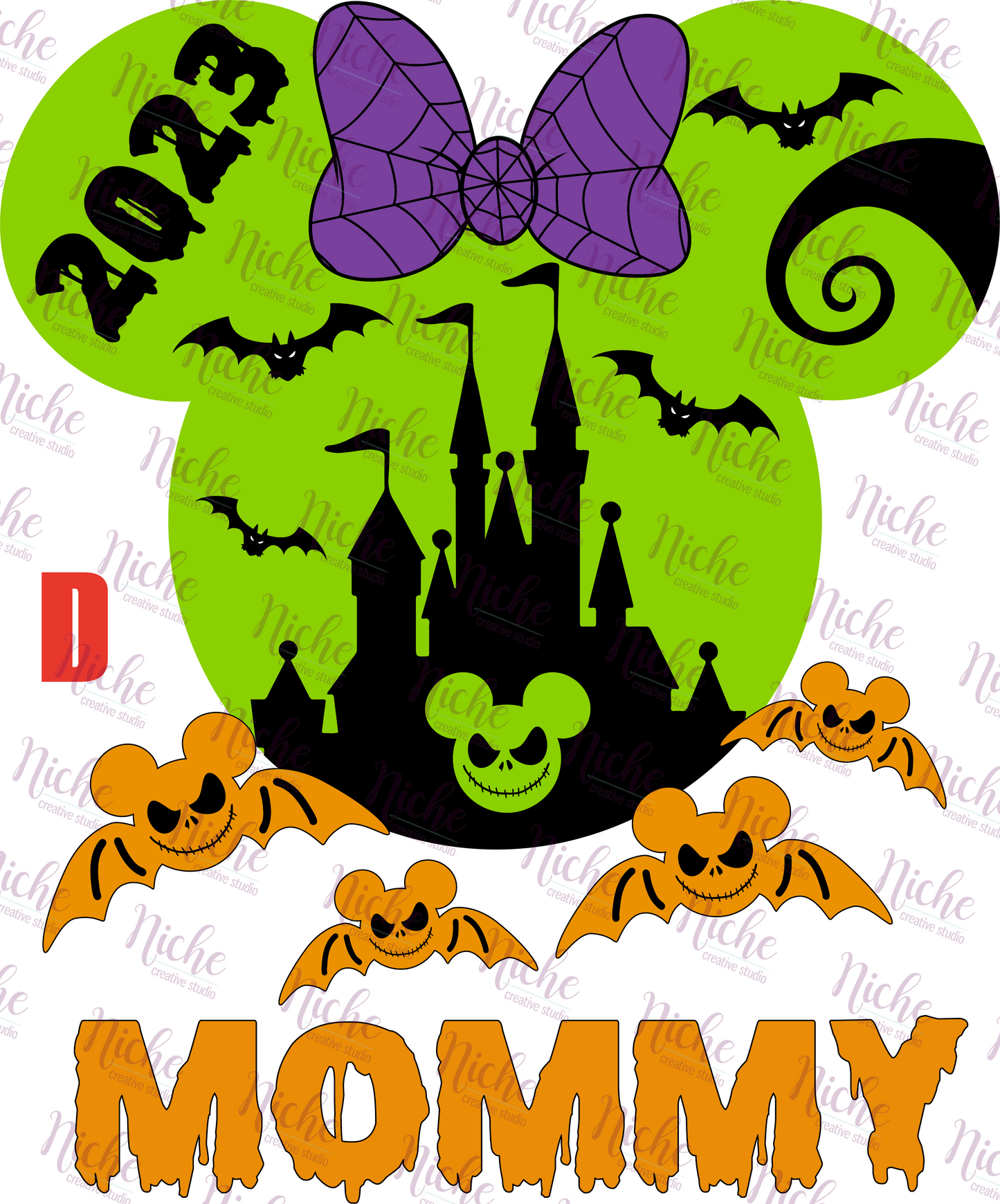 -DIS869 Nightmare Before Christmas Mouse Decal