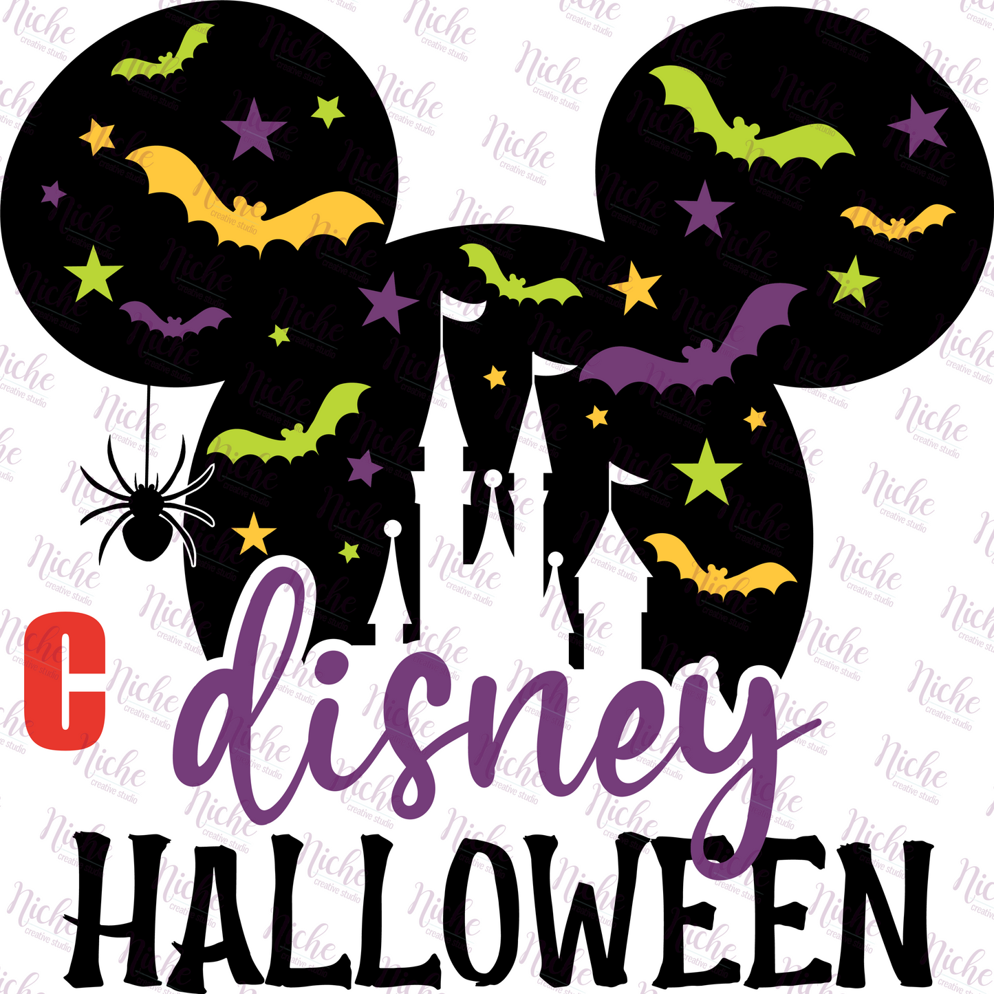 -DIS871 Halloween Mouse Decal