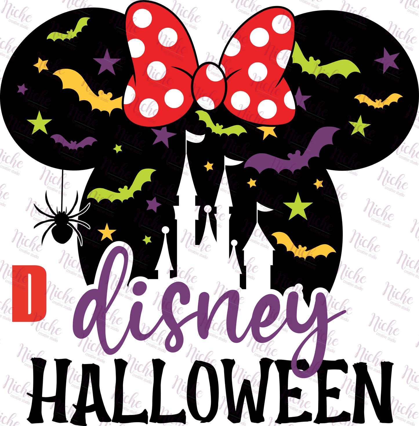 -DIS871 Halloween Mouse Decal
