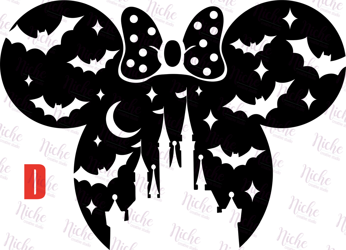 -DIS872 Castle Halloween Mouse Decal