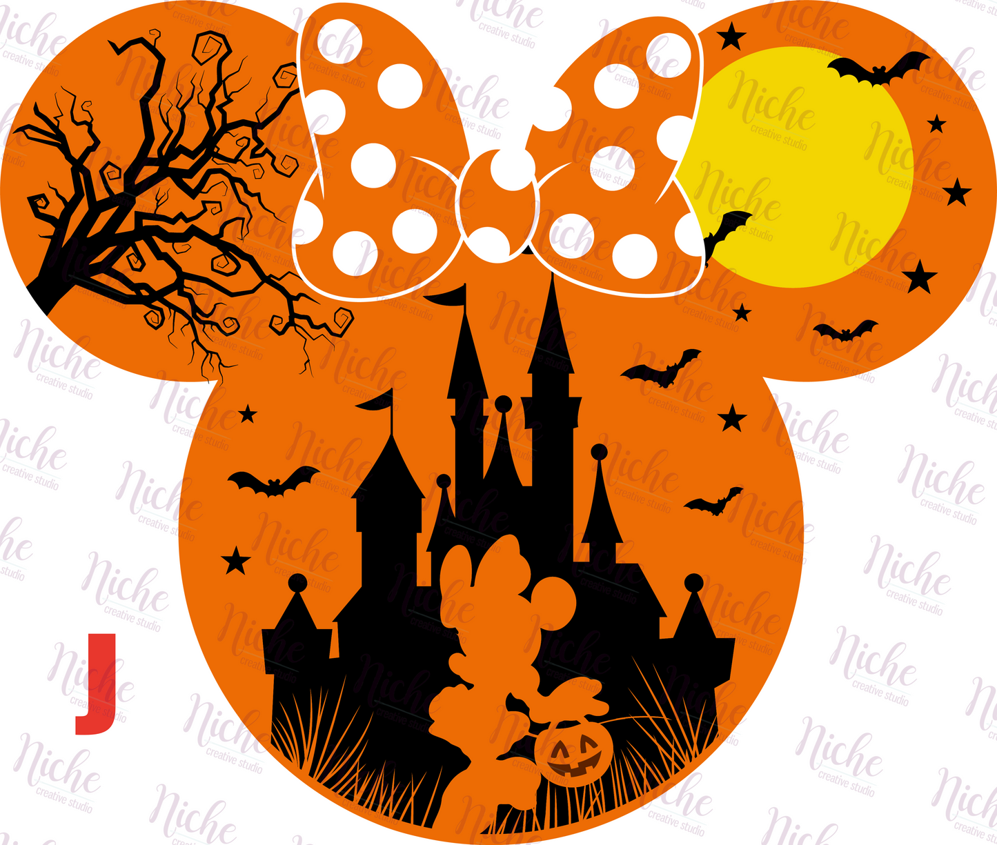 -DIS872 Castle Halloween Mouse Decal