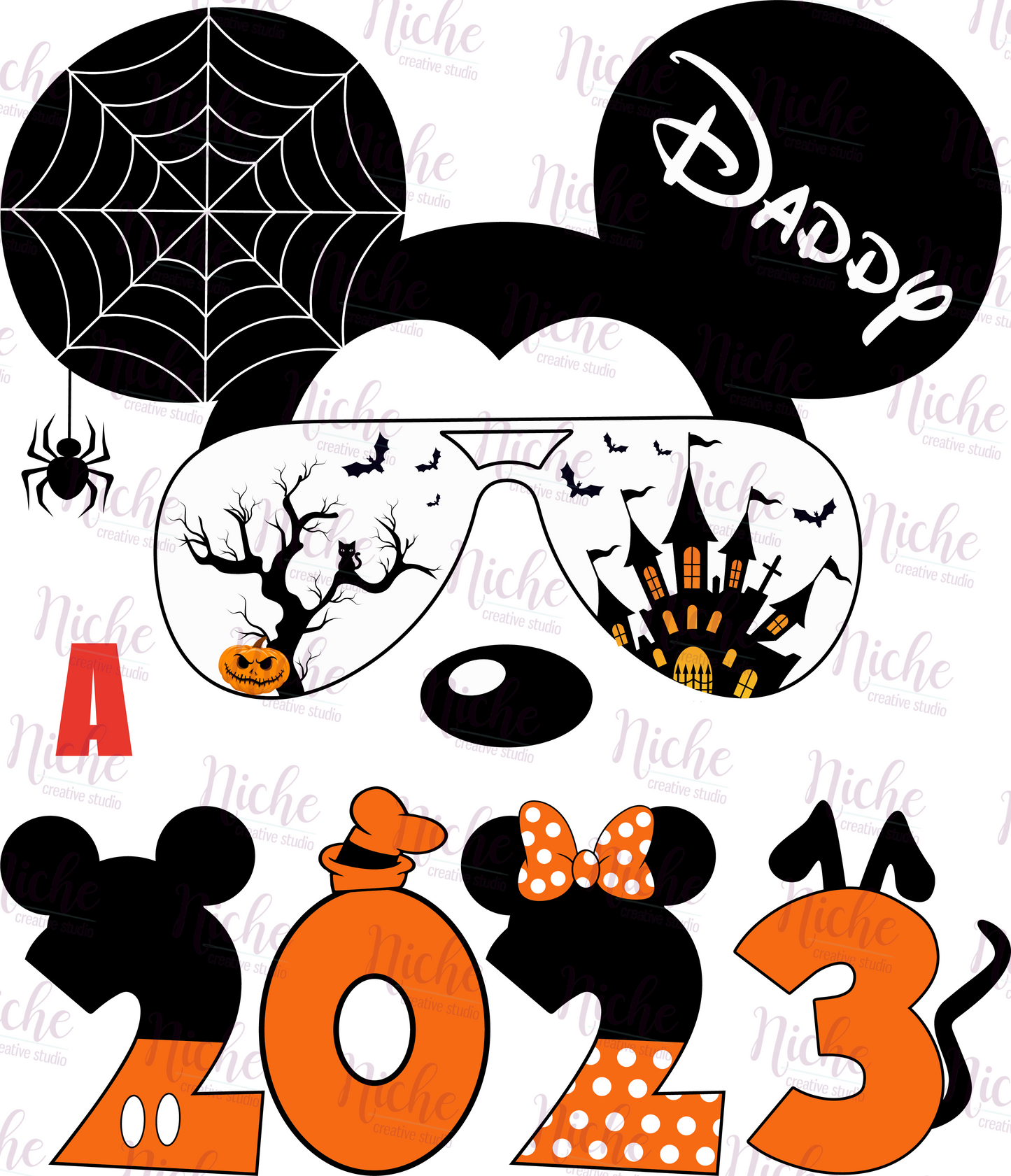 -DIS875 Halloween Mouse 2 Decal