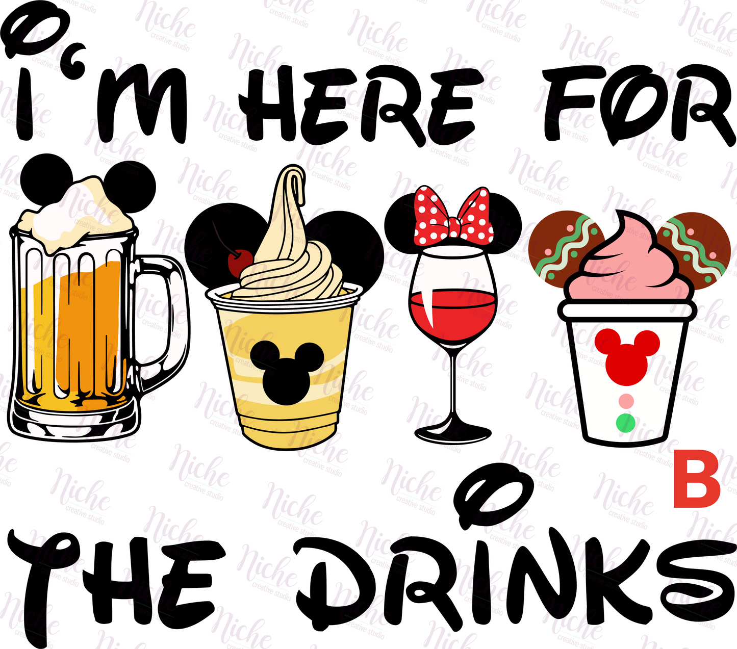 -DIS895 Drinking Around the World Decal