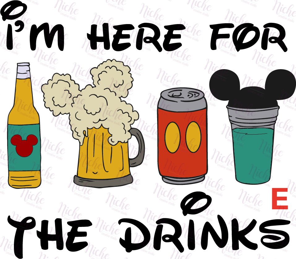 -DIS895 Drinking Around the World Decal