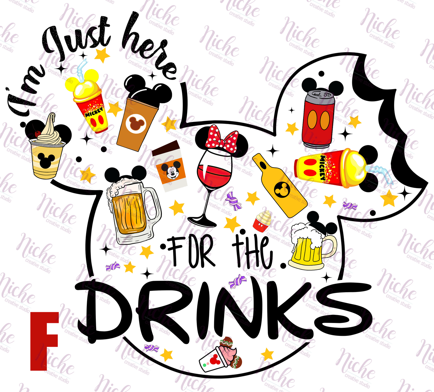 -DIS895 Drinking Around the World Decal