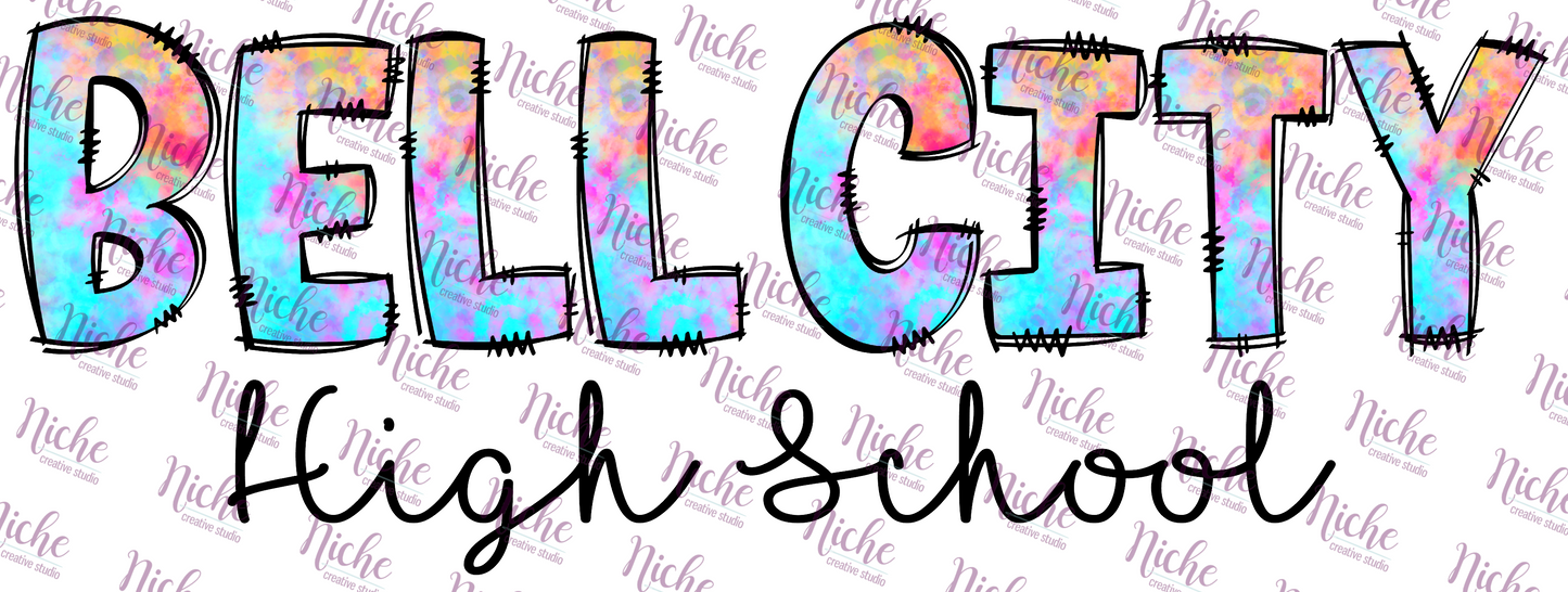 - DOO403 Watercolor Bell City Decal