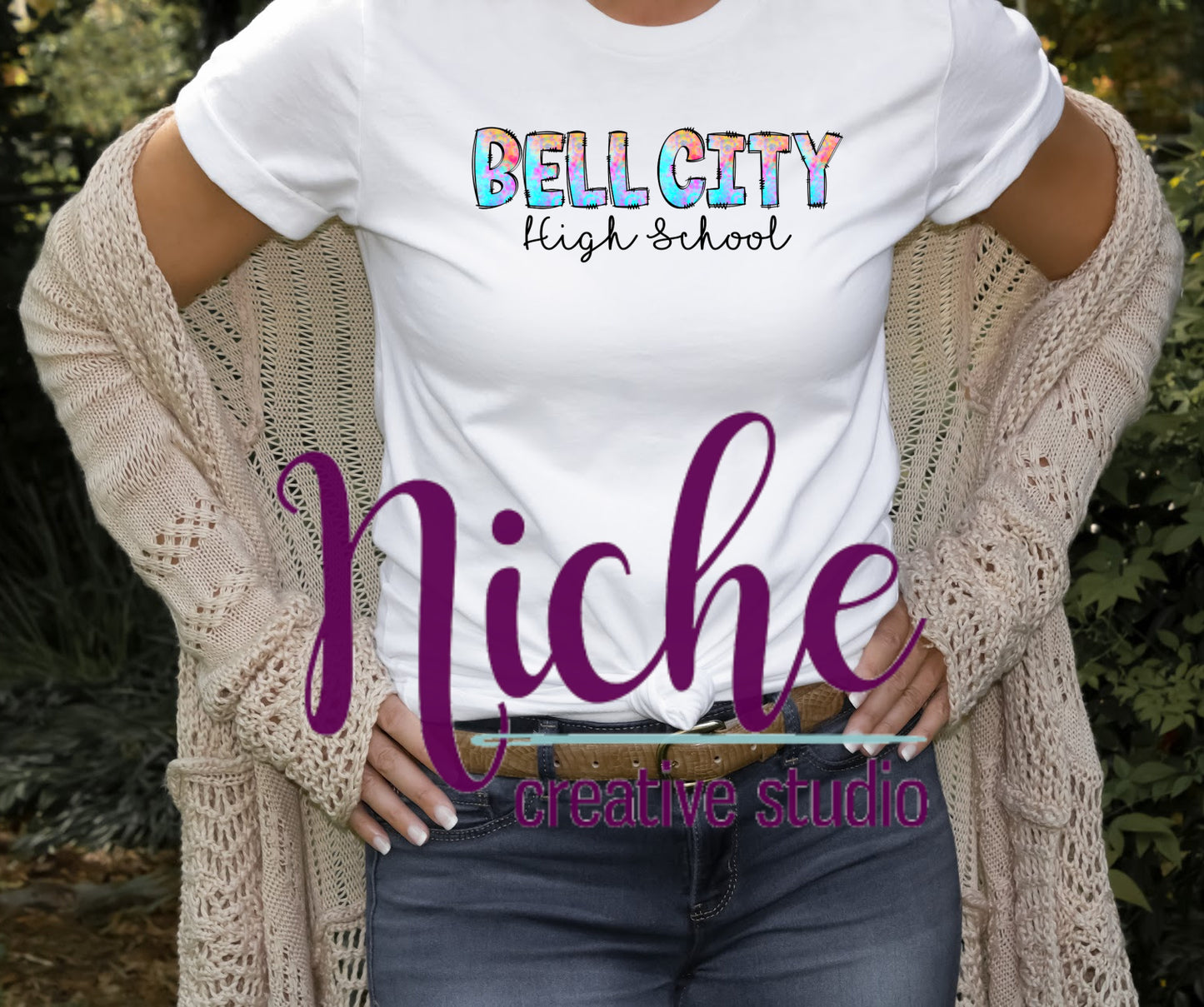 - DOO403 Watercolor Bell City Decal