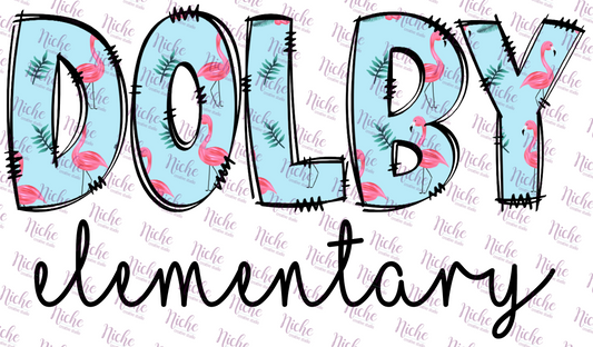 - DOO404 Flamingo Dolby Decal