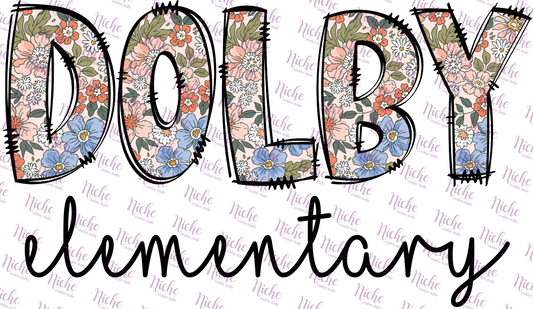 - DOO405 Retro Vintage Dolby Elementary Decal