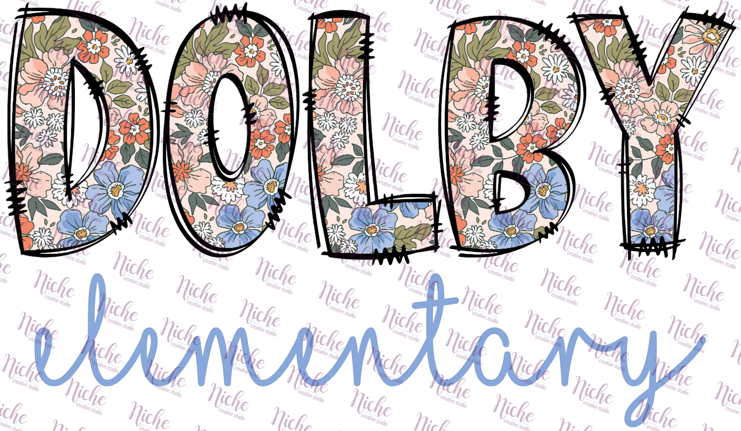 - DOO405 Retro Vintage Dolby Elementary Decal