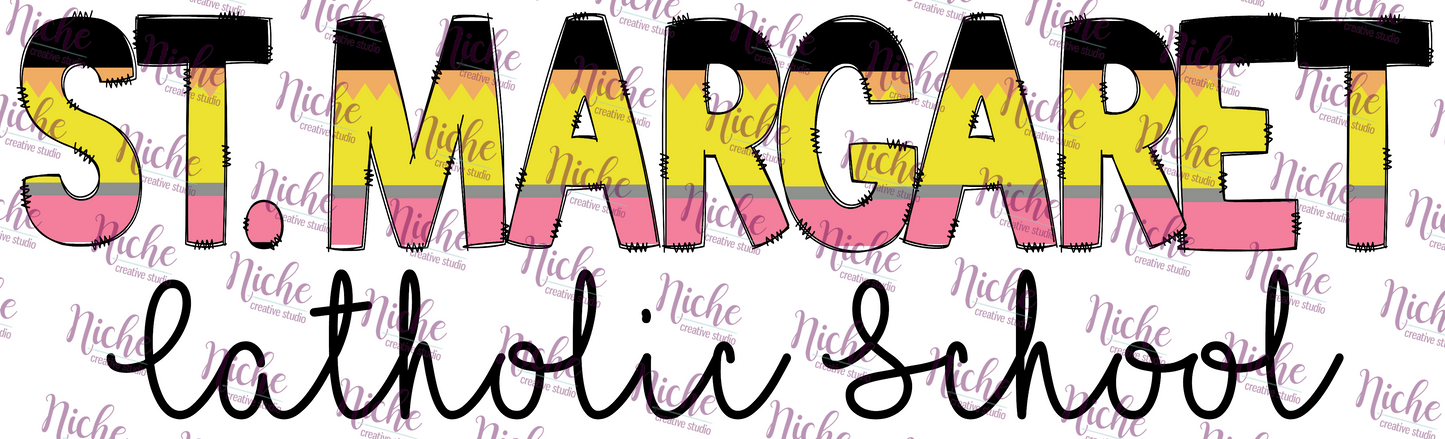 - DOO409 Pencil St Margaret Catholic School Decal