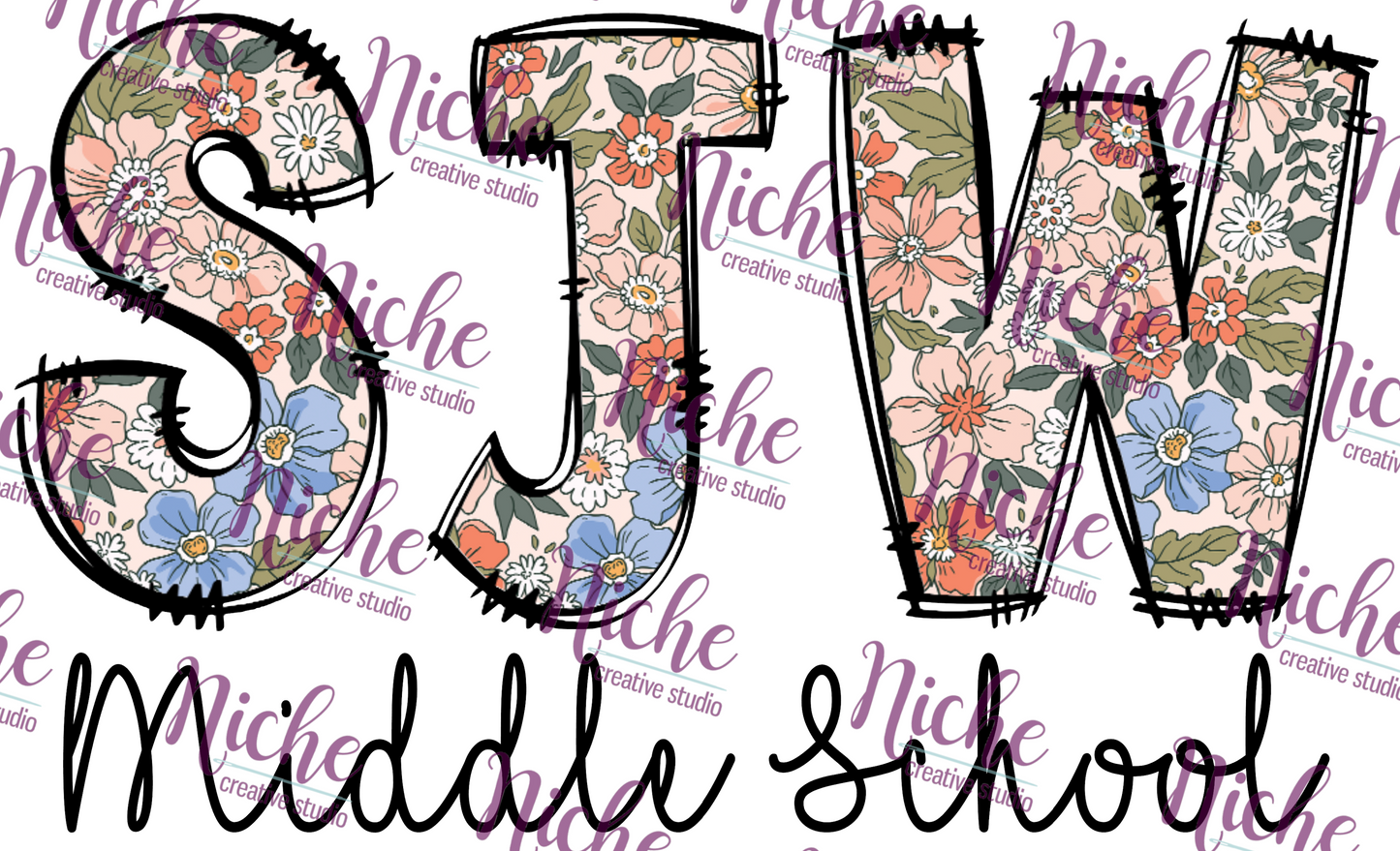 - DOO413 Retro Vintage SJW Middle School Decal