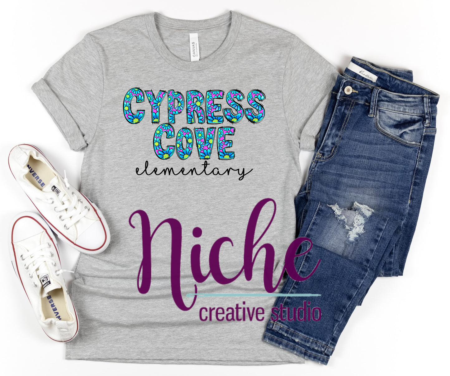 - DOO417 Neon Blue Cypress Cove Decal