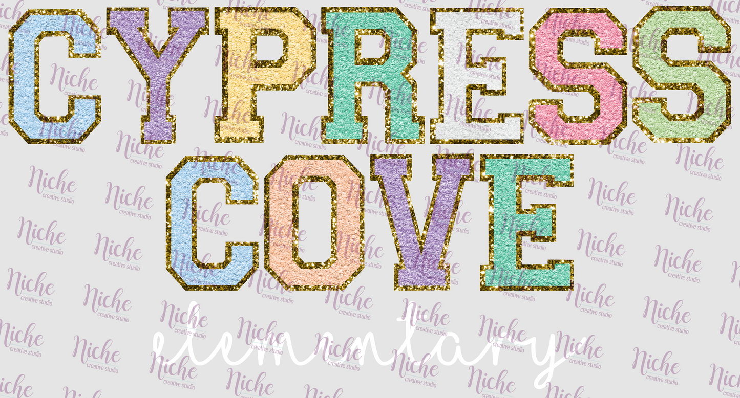 - DOO424 Chenille Cypress Cover Decal