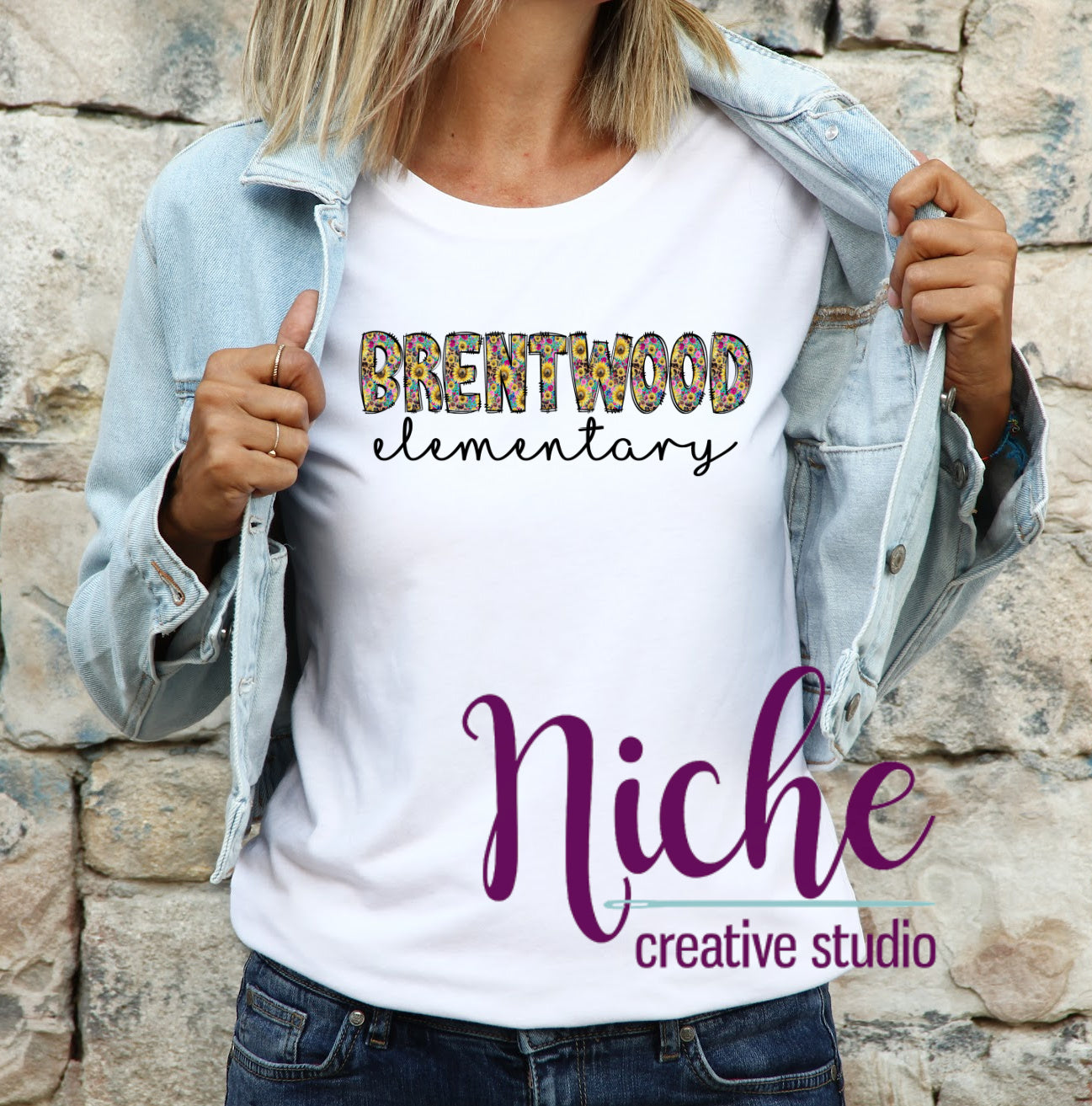 - DOO433 Sunflower and Roses Brentwood Decal