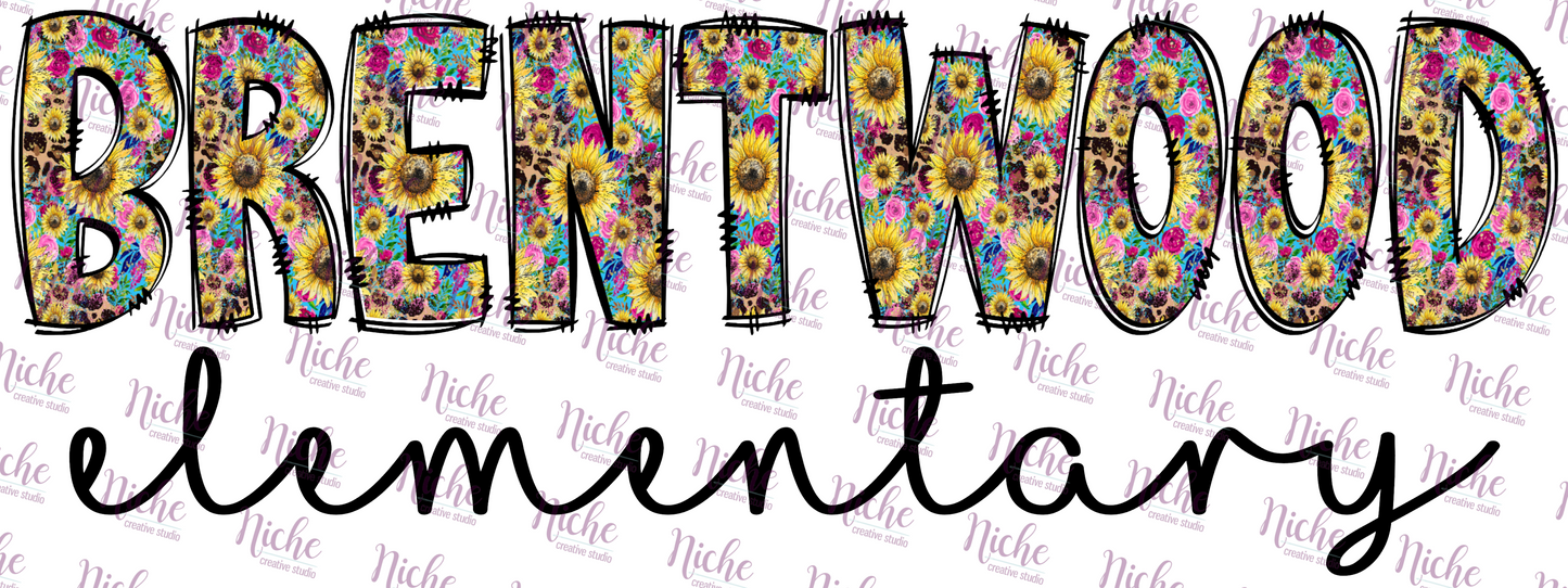 - DOO433 Sunflower and Roses Brentwood Decal