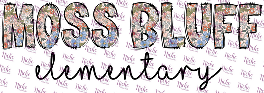 - DOO632 Retro Vintage Moss Bluff Elementary Decal