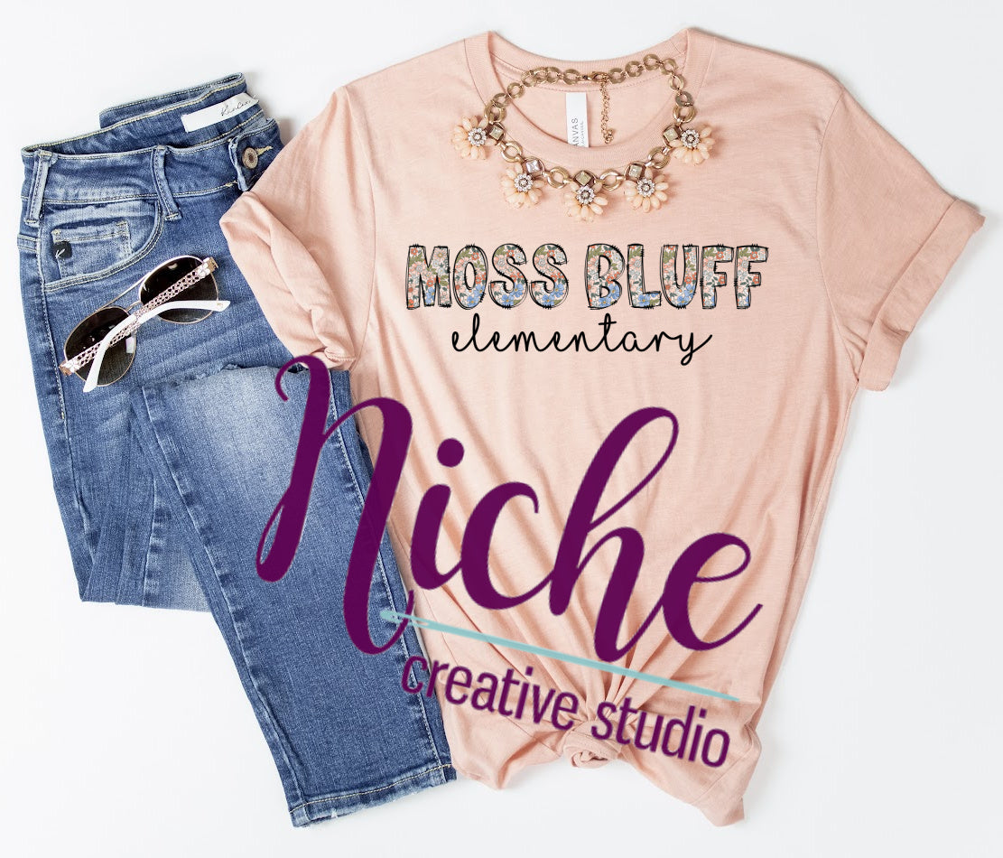 - DOO632 Retro Vintage Moss Bluff Elementary Decal