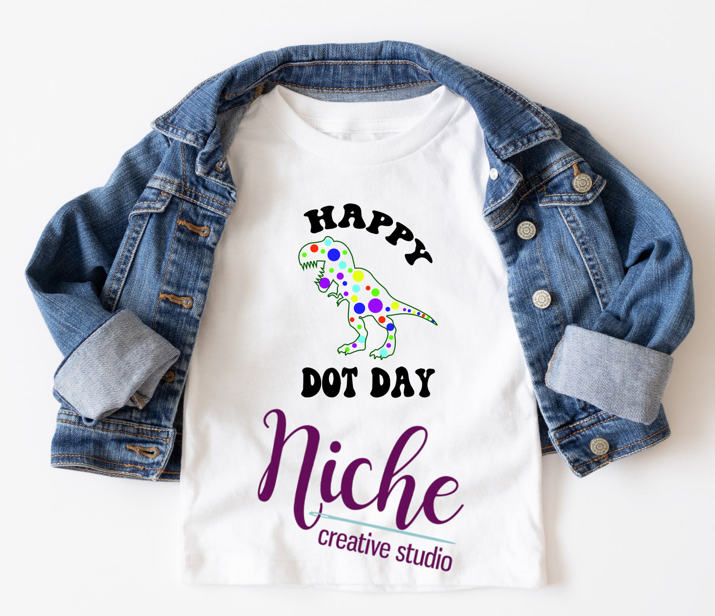 - DOT692 Happy Dot Day Dino Decal