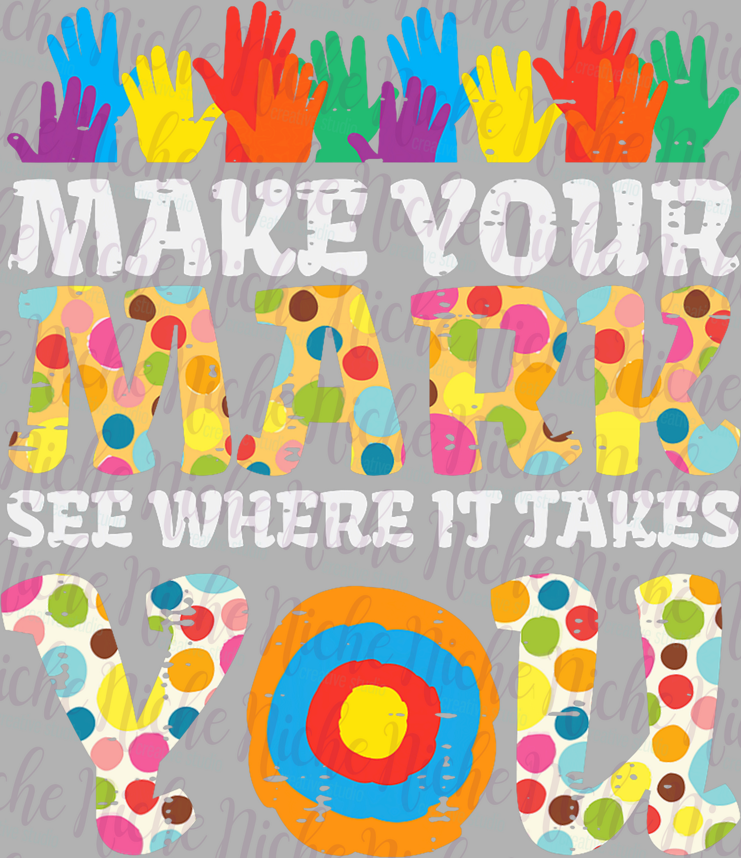 -DOT8309 Make Mark Hands Decal