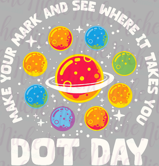 -DOT8313 Make Your Mark Space Decal