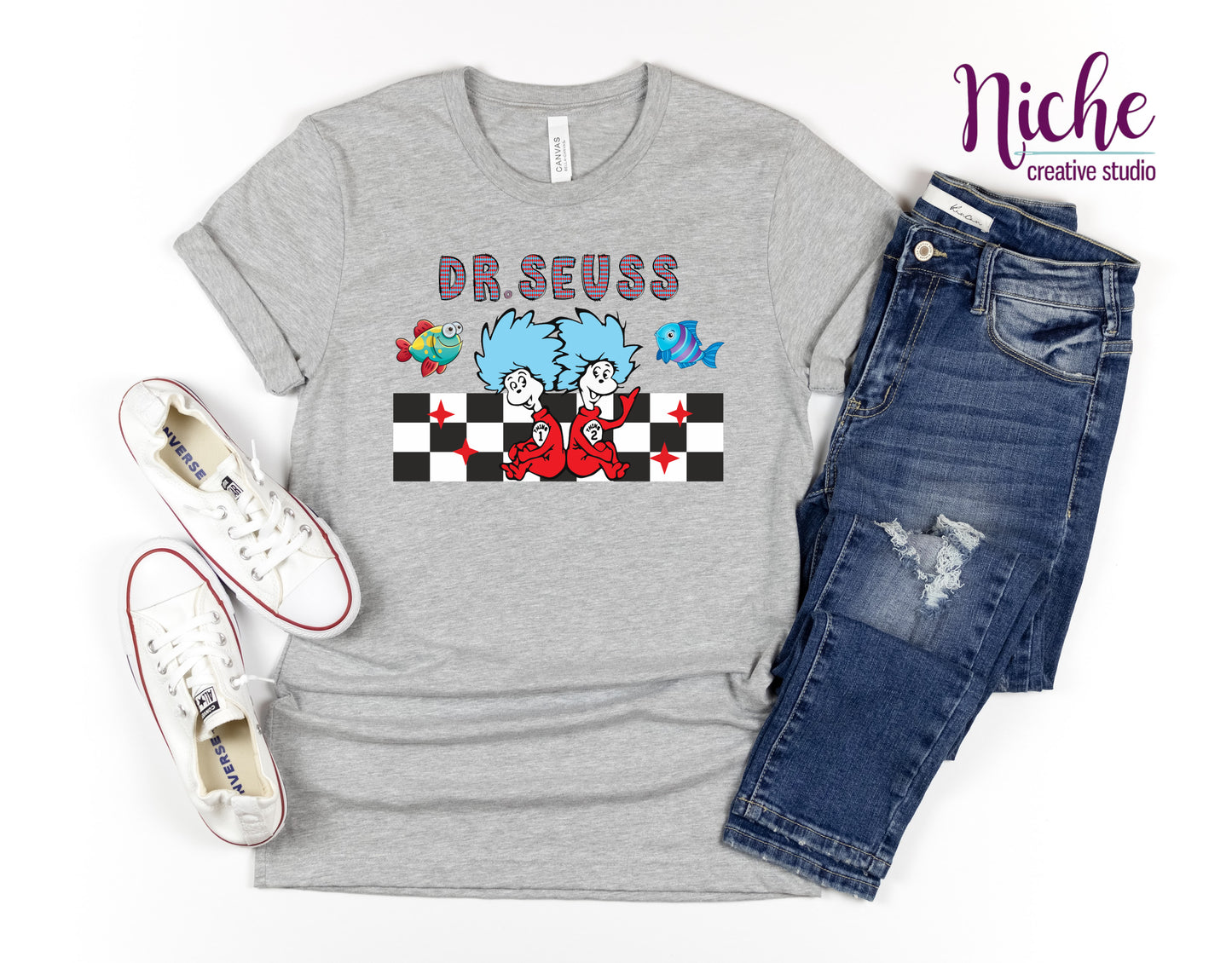 -DRS105 Thing and Fish Decal