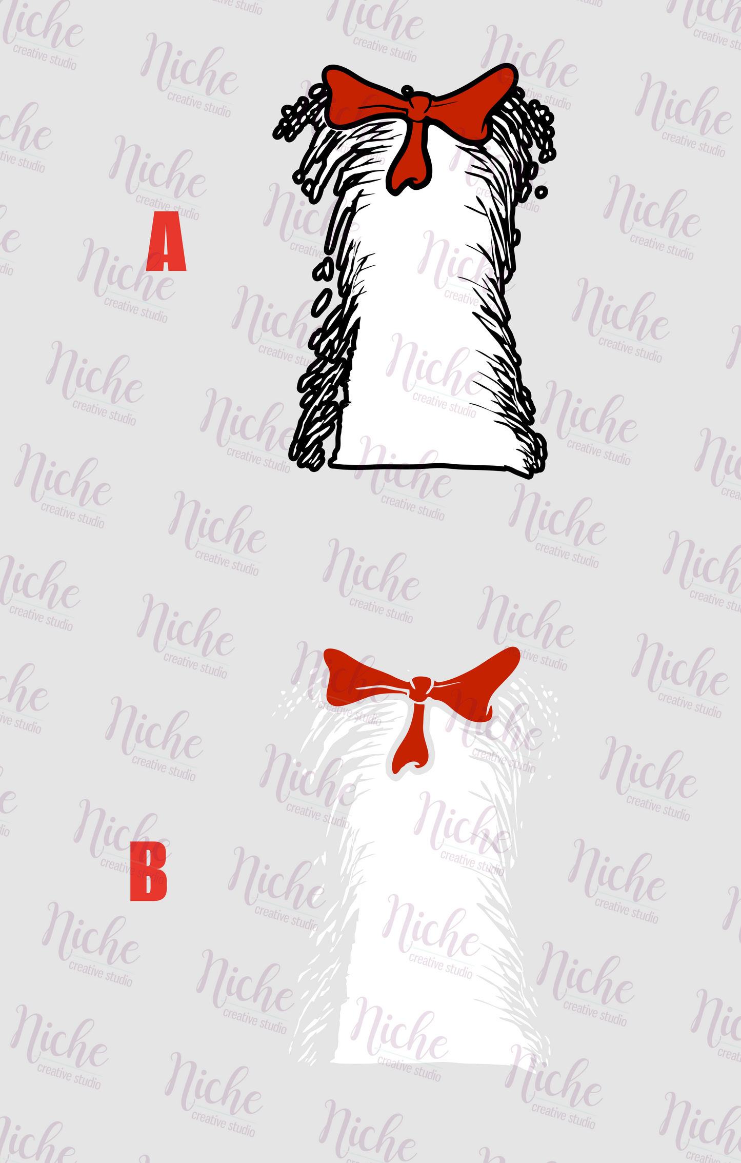 -DRS1190 Cat in the Hat Costume Decal