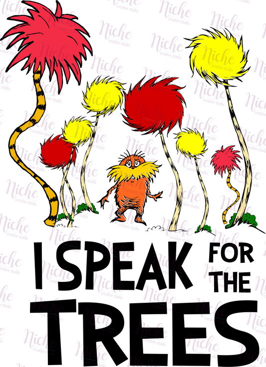 -DRS1342 I Speak for the Trees Decal