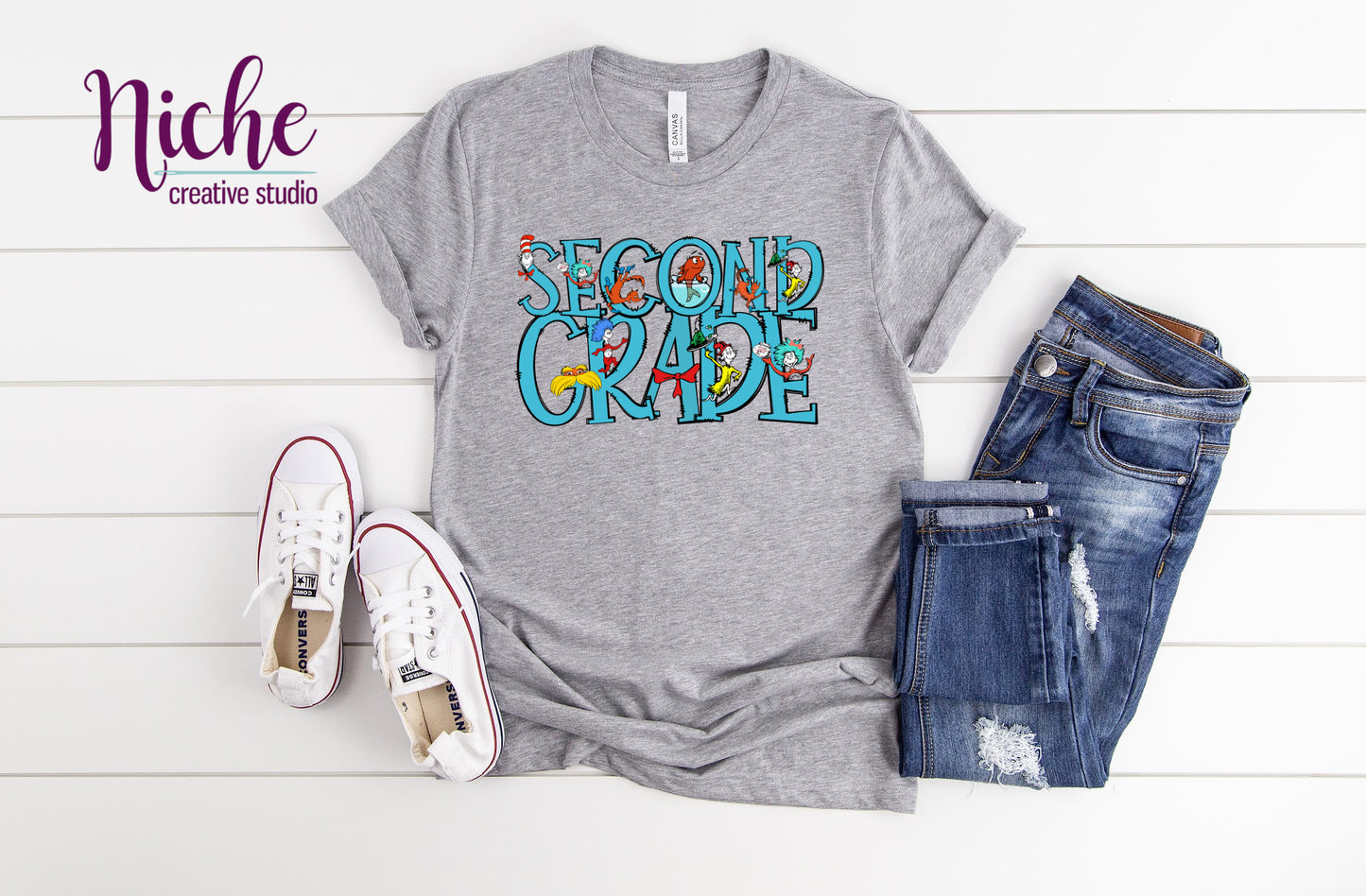 -DRS1352 Second Grade Dr Seuss Decal
