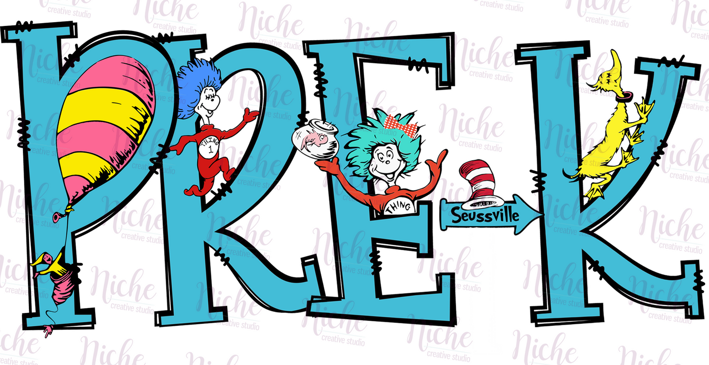 -DRS1356 Pre-K Dr Seuss Decal