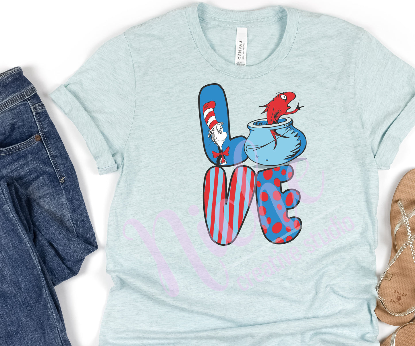 -DRS1380 Fish Bowl Love Decal