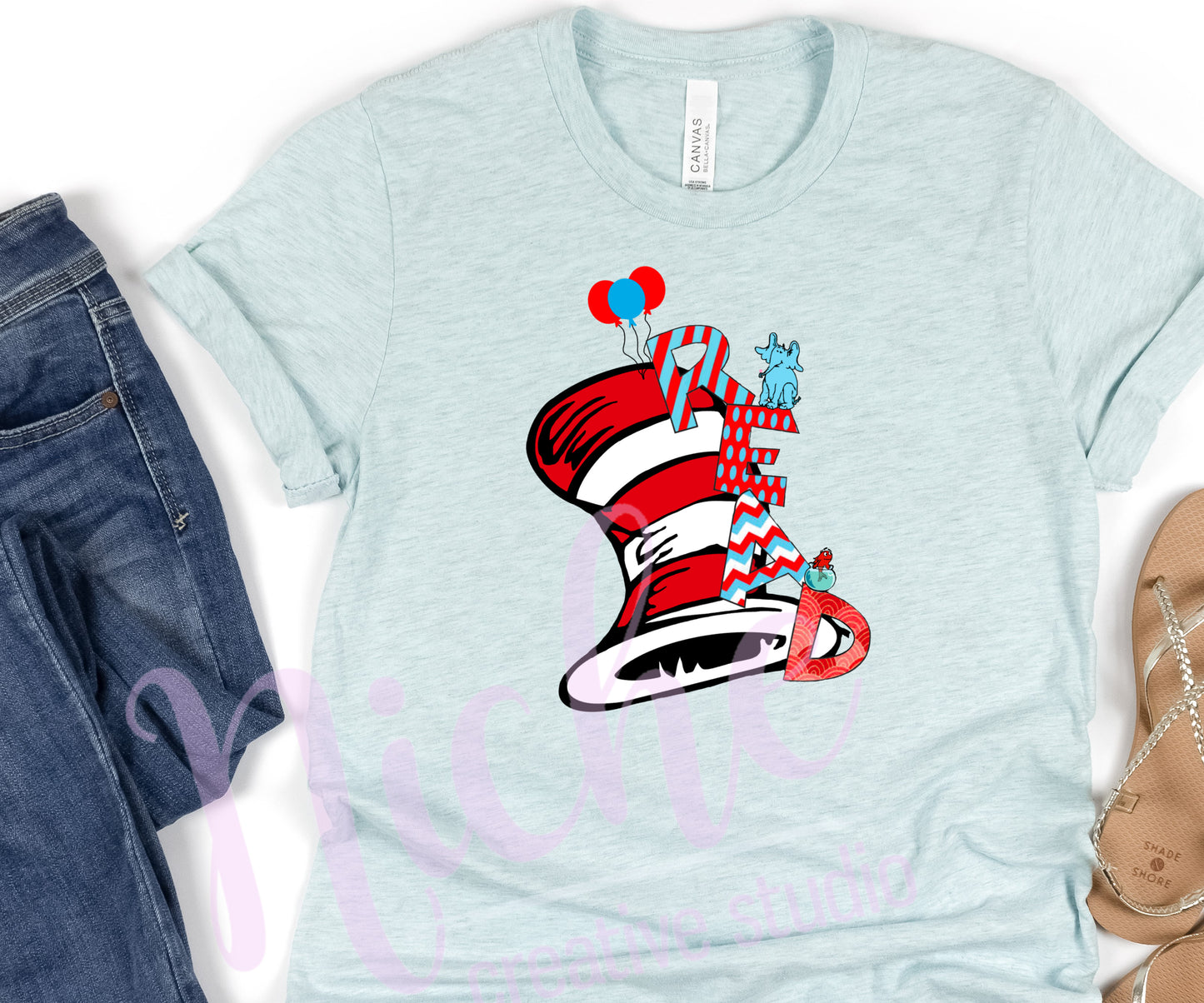 -DRS1391 Read Seuss Hat Decal
