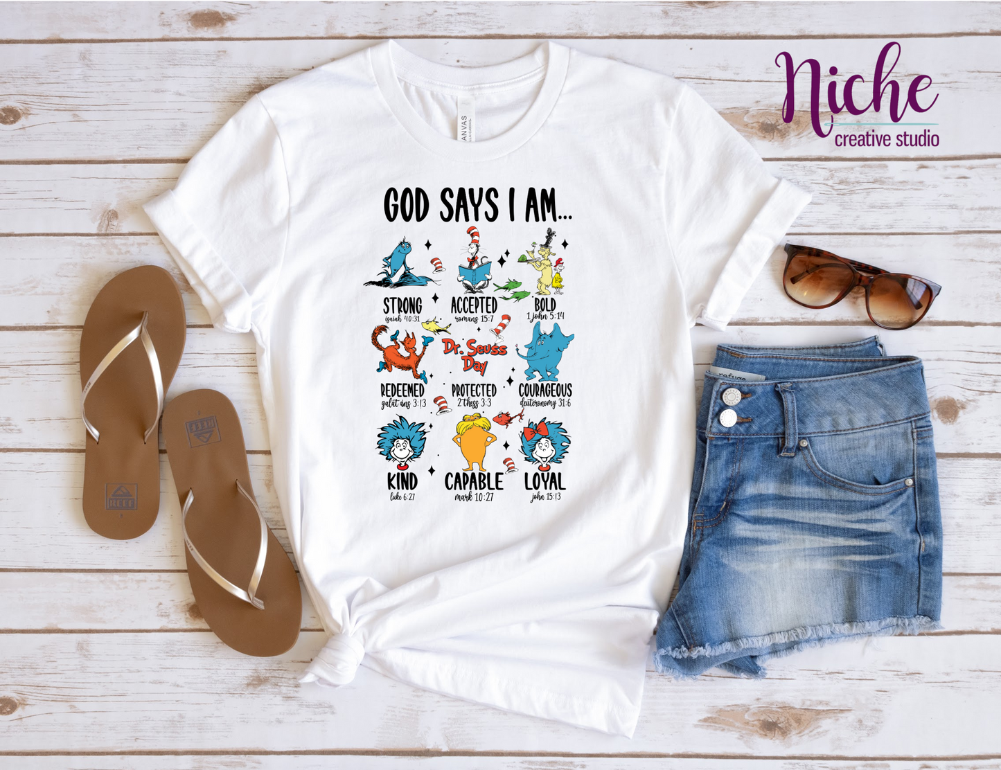 -DRS1555 God Says I am Decal