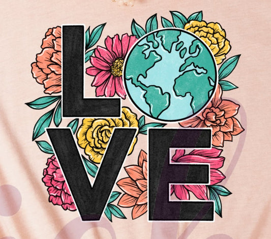 - EAR2898 Love Earth Decal