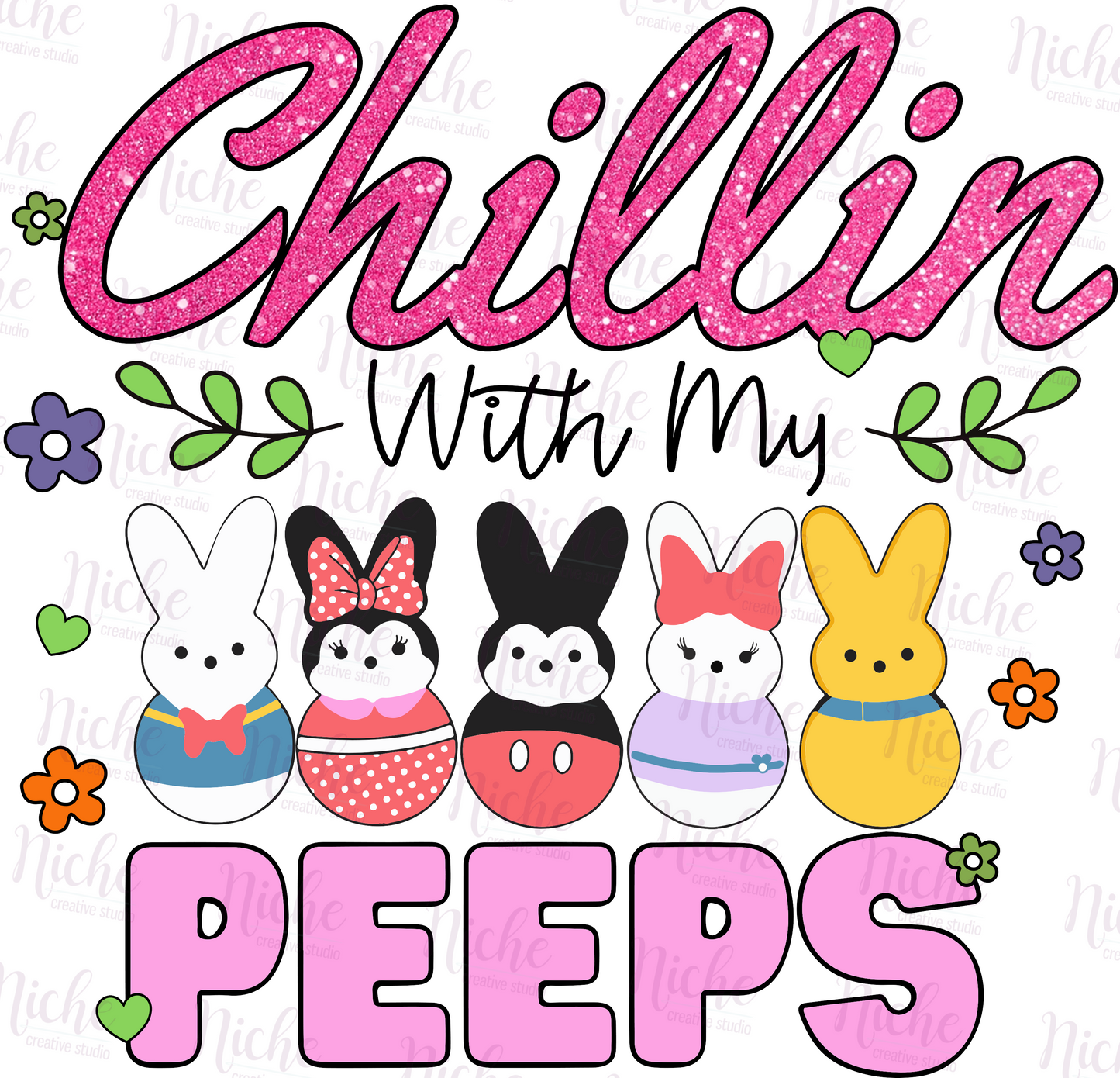 -EAS1585 My Peeps Princesses Decal