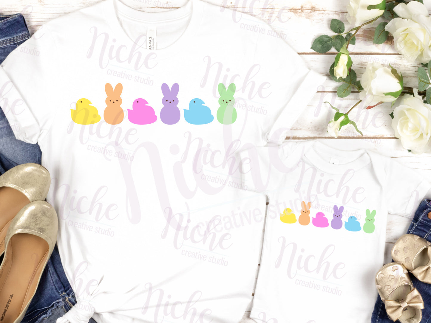 -EAS2525 Easter Marshmallow Peeps Decal