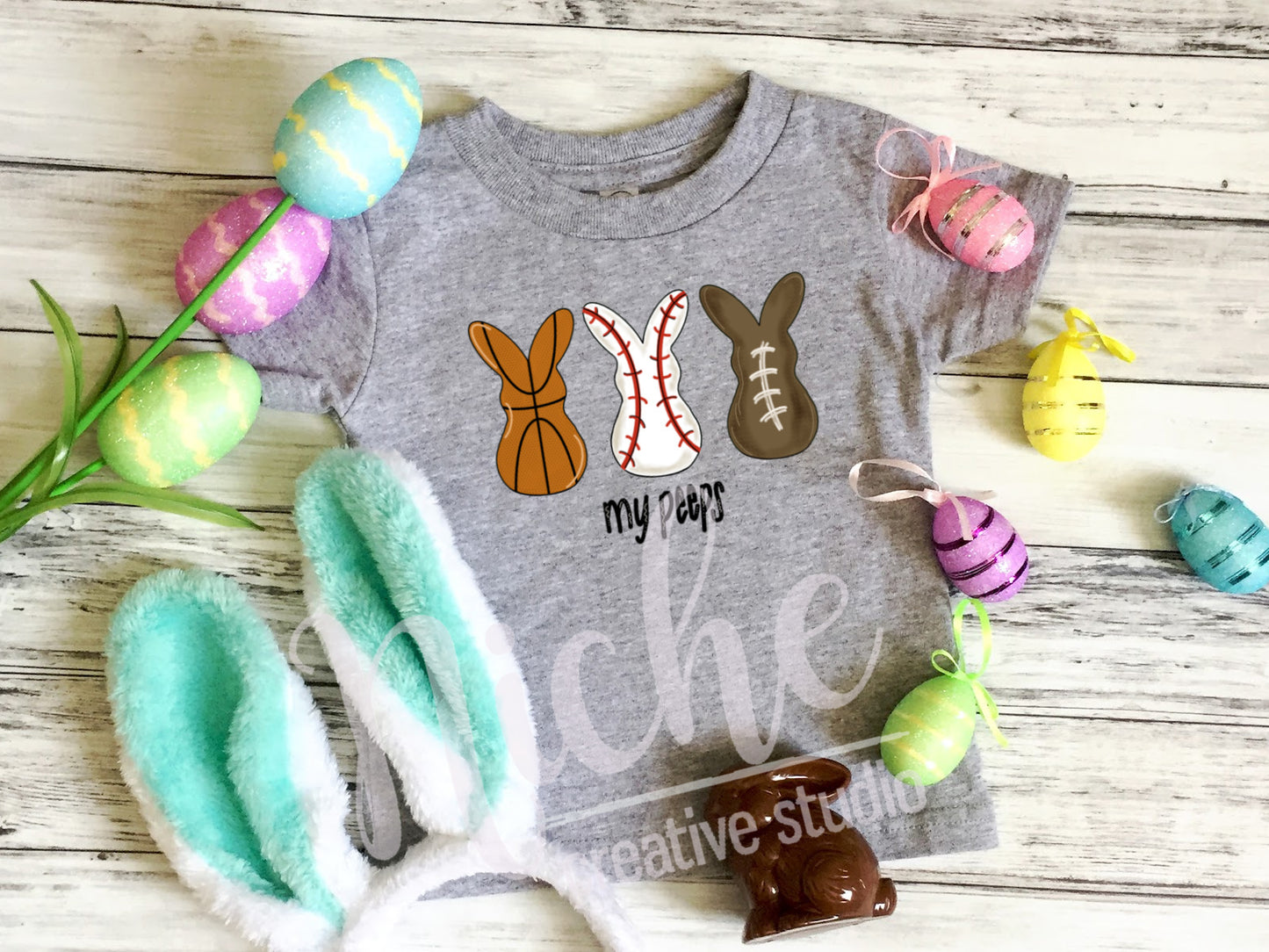 -EAS2528 Sports Peeps Decal