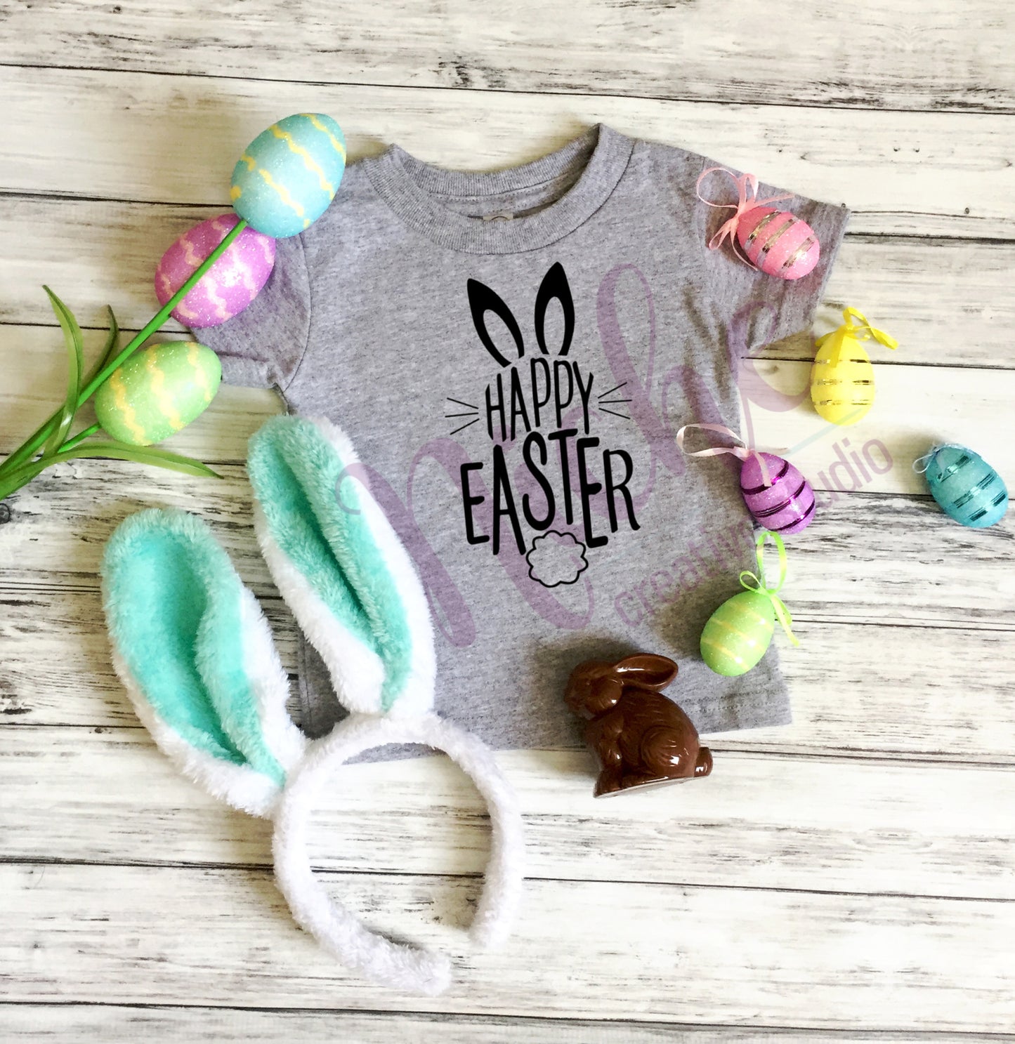 -EAS2534 Happy Easter Decal