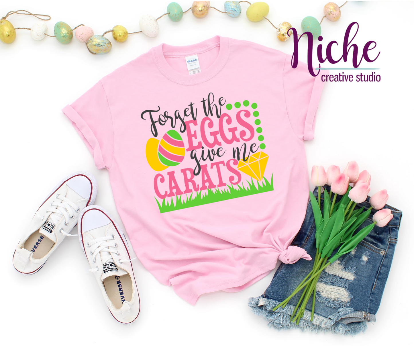 -EAS2539 Forget the Eggs Give Me Carats Decal