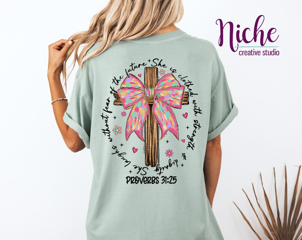 -EAS8092 Easter Proverbs 31:35 Decal