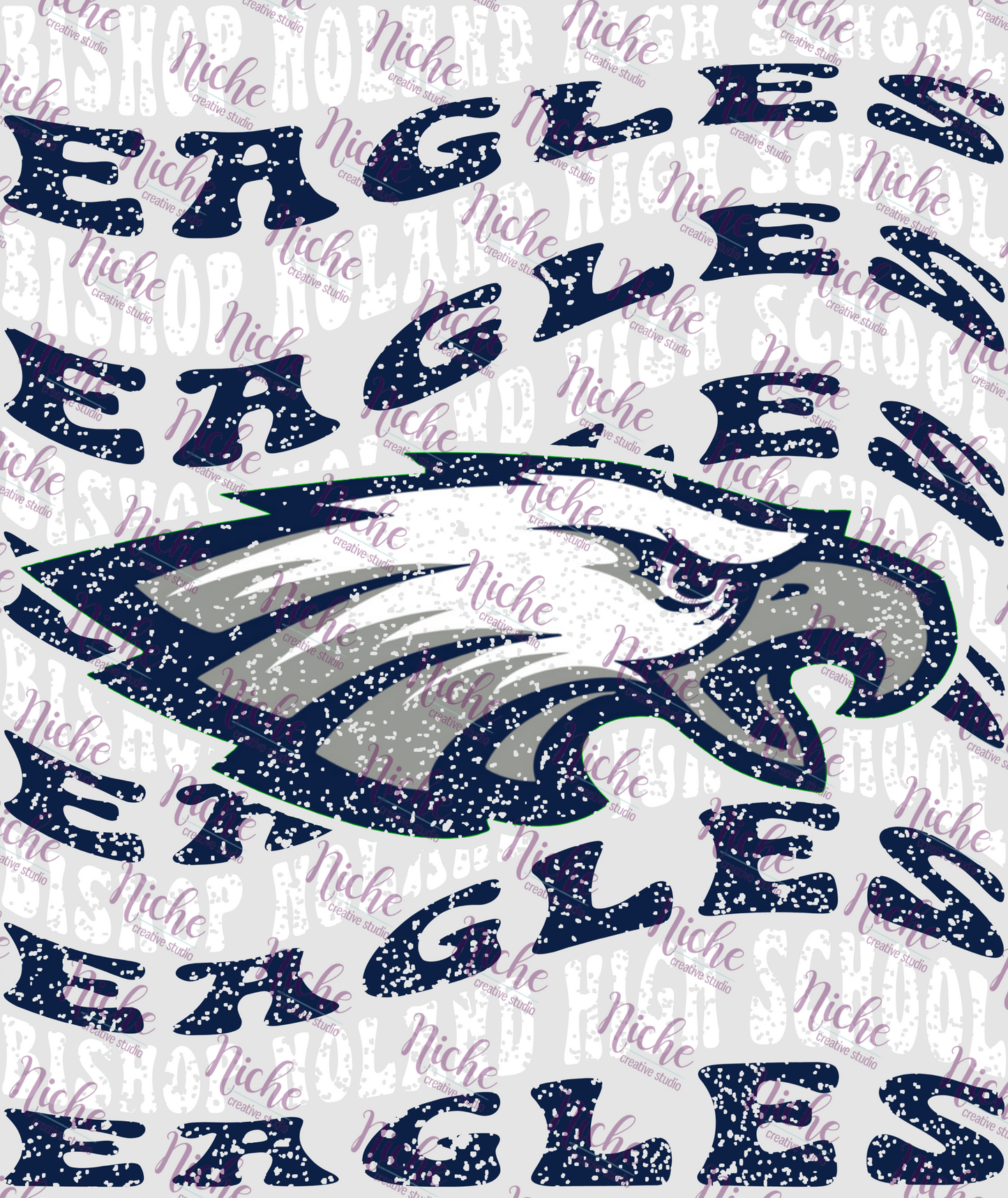 - EDS501 Bishop Noland Eagles Navy White Decal