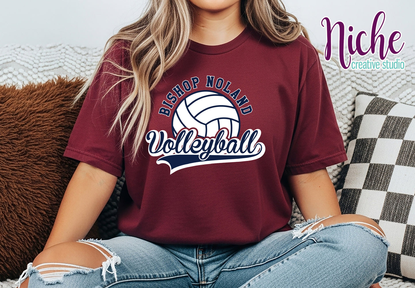 -EDS8001 Bishop Noland Volleyball Decal